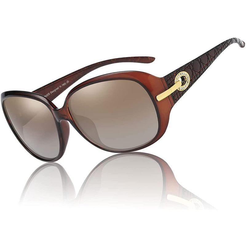 DUCO サングラス レディース ブラウン uvカット uv400 偏光 レンズ ファッションなデザイン sunglasses women｜cutestore｜04