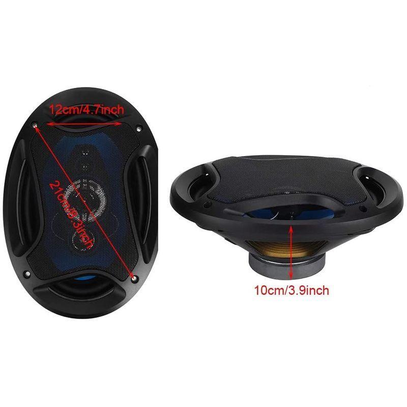 車のスピーカー 6x9in 1000wペアの自動車のハイファイステレオオーディオ同軸スピーカースピーカーtp 6971ブルーブラック