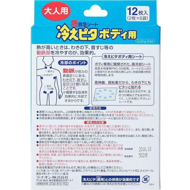 激安特価品 冷えピタ ボディ用 大人用12枚 Discoversvg Com