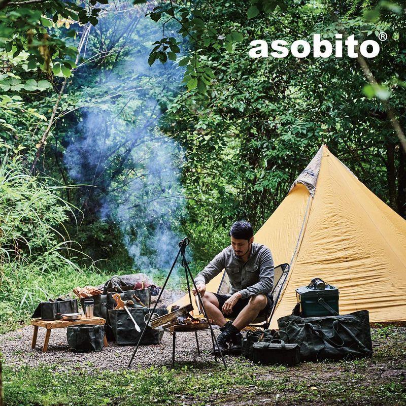 asobito アソビト ボトルバッグ ダブル キャメル freeサイズ 収納 ab-027CM ブランドのギフト 防水帆布