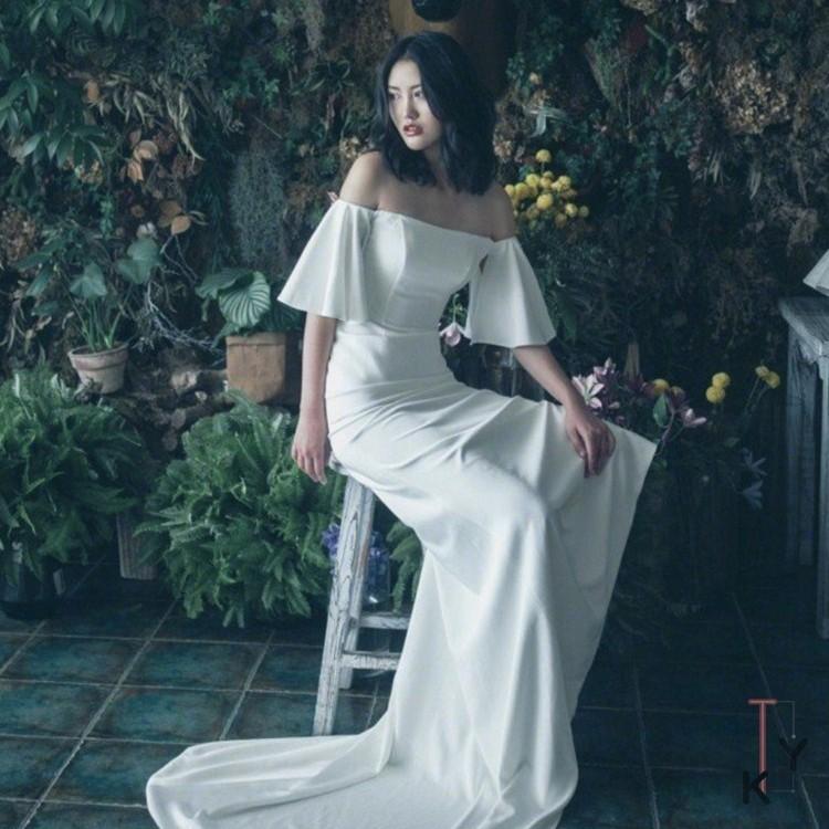 軽系ウェディングドレス ロングドレス レディース 白いドレス ウェディングドレス 結婚式 上品 ワンピース ウェディングドレス 12nf19nslf08 Cute Style9中井屋 通販 Yahoo ショッピング