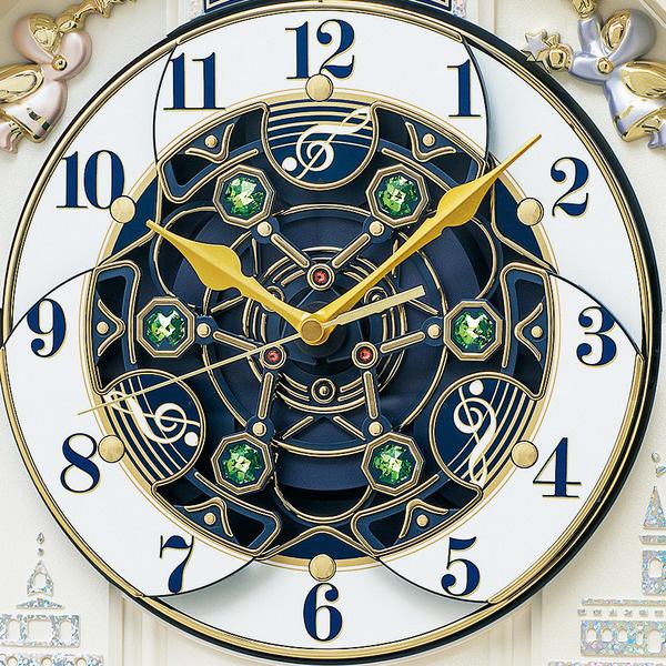 SEIKO セイコー 掛け時計 からくり時計 ウェーブシンフォニー 薄金色