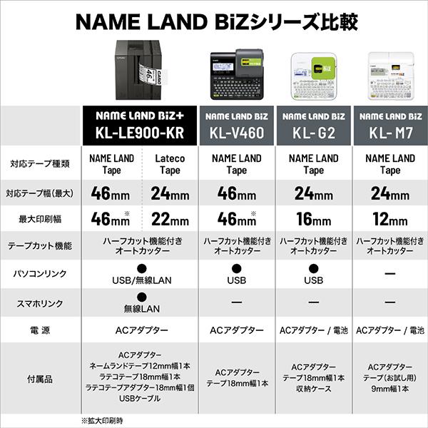 CASIO カシオ ネームランド BiZ+ KL-LE900-KR ラベルライター ラテコ