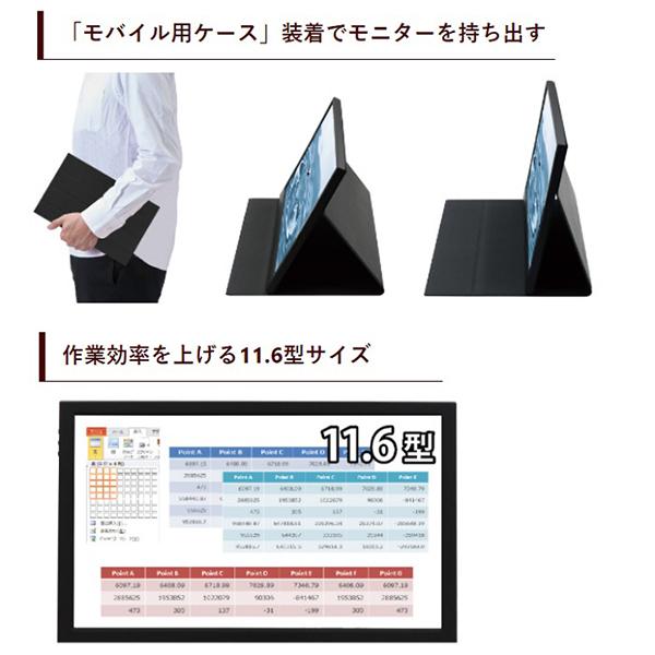 ITPROTECH アイティプロテック USB-C接続 PCモニター LCD11HCR-IPS 11.6型