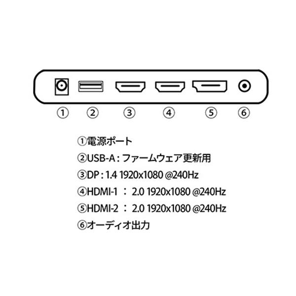 ジャパンネクスト(JAPANNEXT) JN-V315G240FHDR ゲーミングモニター 31.5型 フルHD(1920×1080) ワイド_7