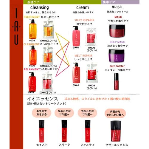 ルベル イオ クレンジング クリアメント 200mL + クリーム メルトリペア トリートメント 200mL + ディープマスク 170g セット