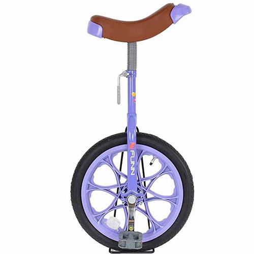 FUNN一輪車16インチ。紫色の一輪車！スタンド付き、送料無料、運動不足に！