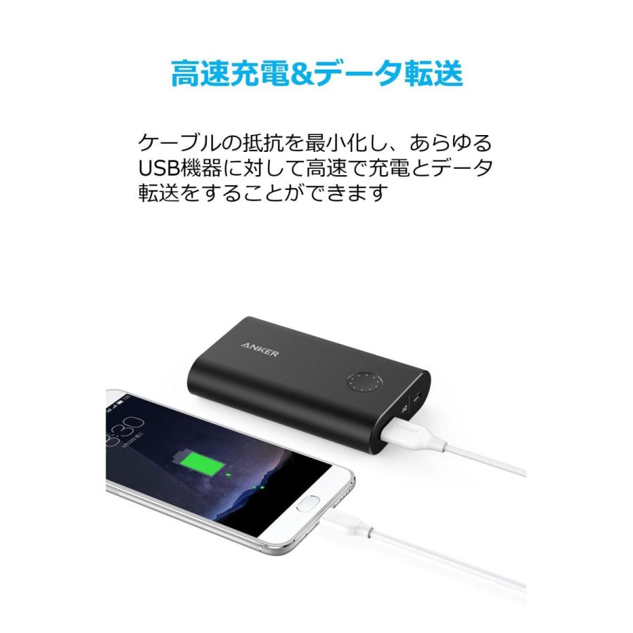 Anker USB Type C ケーブル PowerLine USB-C & USB-A 3.0 ケーブル USB-C機器対応 テレワーク リモート 在宅勤務 0.9m ホワイト | Anker | 04