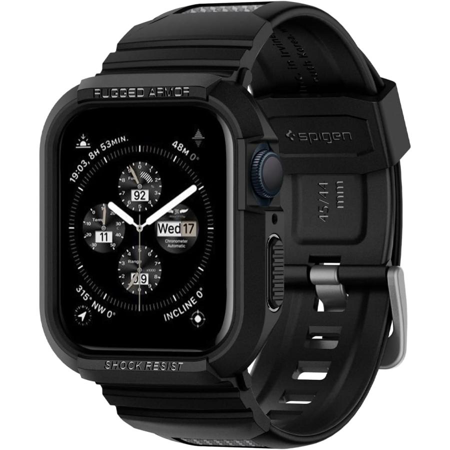 Spigen Apple Watch バンド Series 8 45mm / 44mm 一体型 ケース