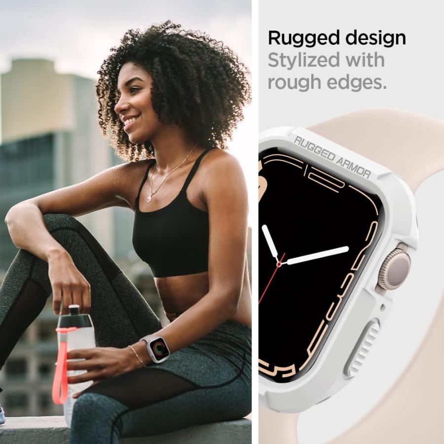 Spigen Apple Watch ケース 45mm | 44mm 【 Series 8 / SE 2 /Series 7 / SE 対応 】 062CS24471 (ホワイト)｜cuttingedgemss｜04