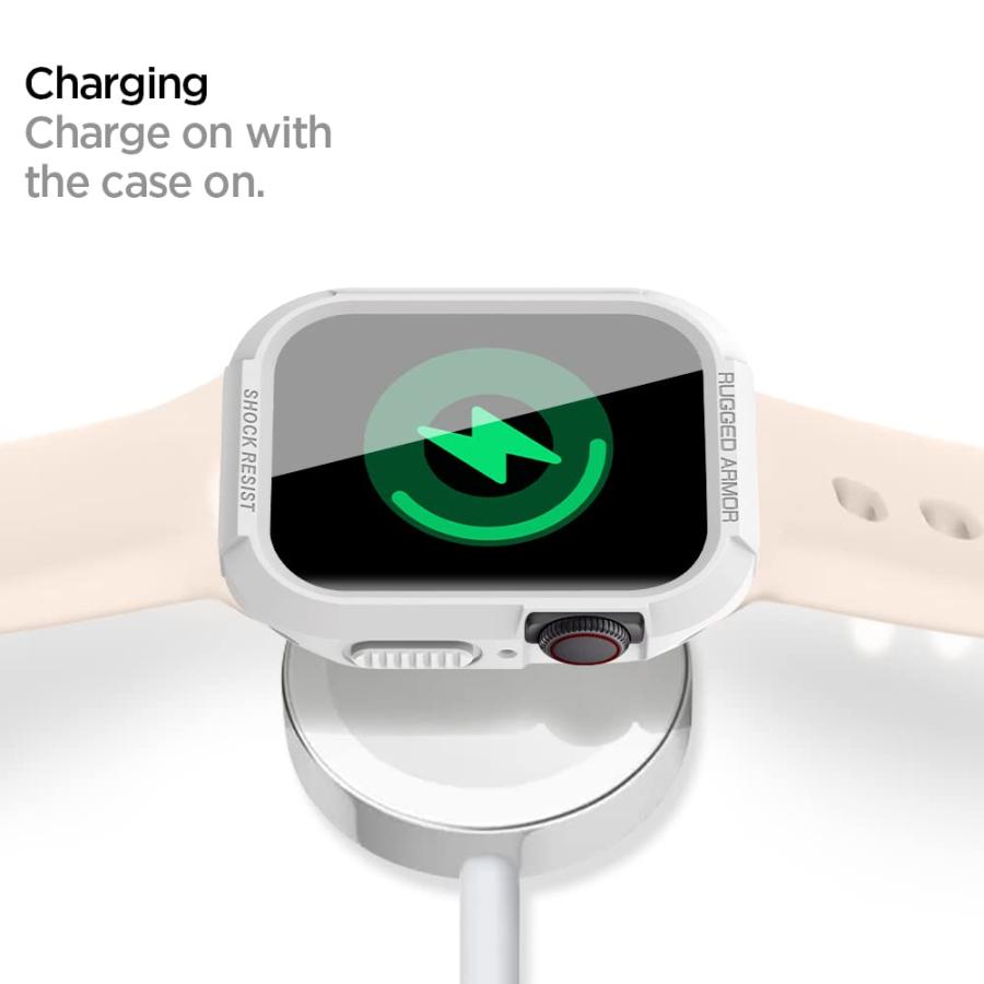 Spigen Apple Watch ケース 45mm | 44mm 【 Series 8 / SE 2 /Series 7 / SE 対応 】 062CS24471 (ホワイト)｜cuttingedgemss｜07