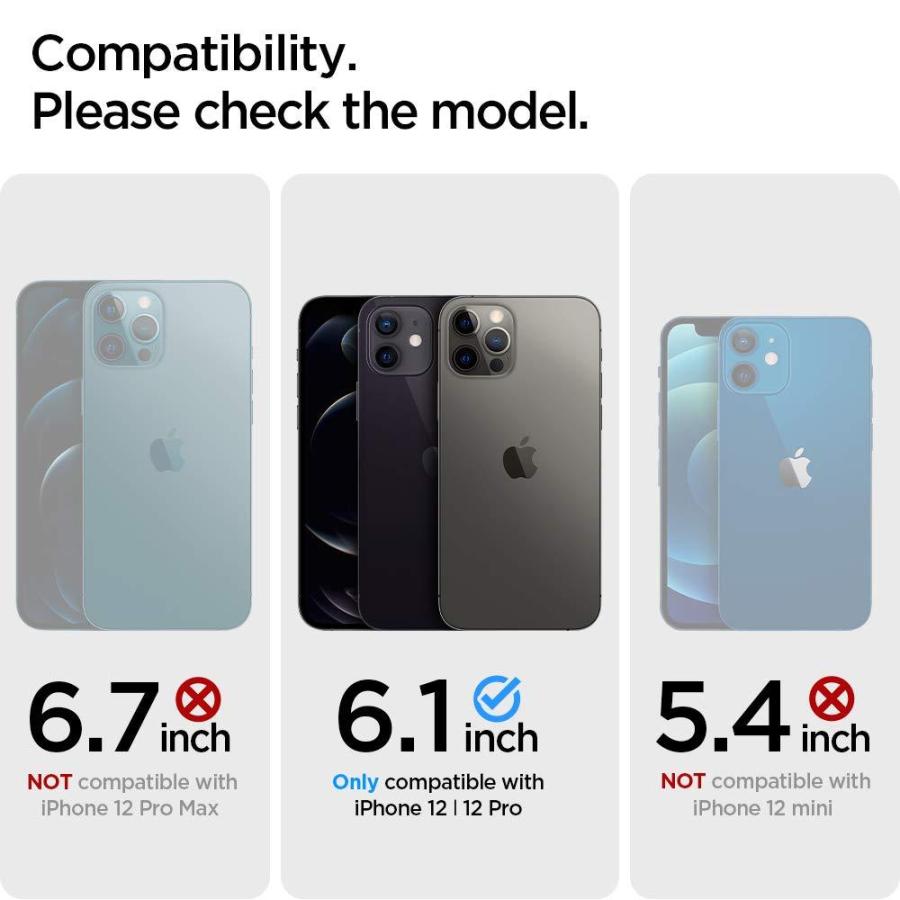 Spigen（シュピゲン） 全透明 iPhone12 用 ケース iPhone12Pro 用