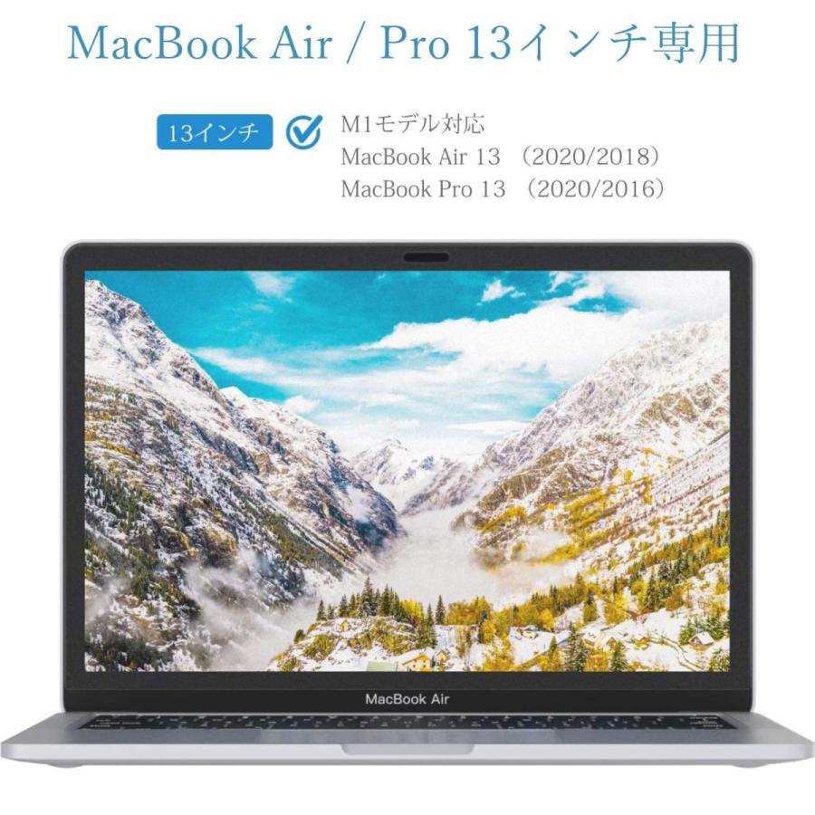 NIMASO アンチグレア フィルム MacBook Air/Pro 13インチ 用 液晶 保護 フィルム M1モデル対応 マットタイプ 反射低減 指紋防止｜cuttingedgemss｜02