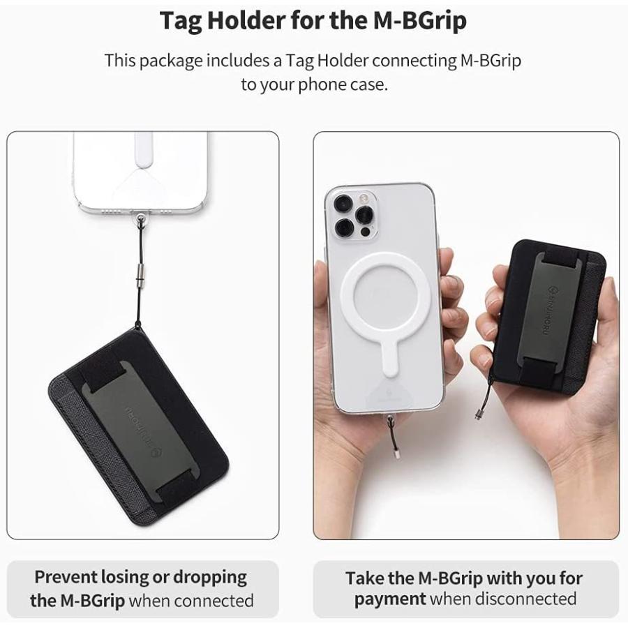 メーカー直売 Sinjimoru Magsafe 対応 スマホスタンド マグネットカード入れ 紛失防止 3in1 カードホルダー Qi充電 M Bgrip ブルー Cisama Sc Gov Br