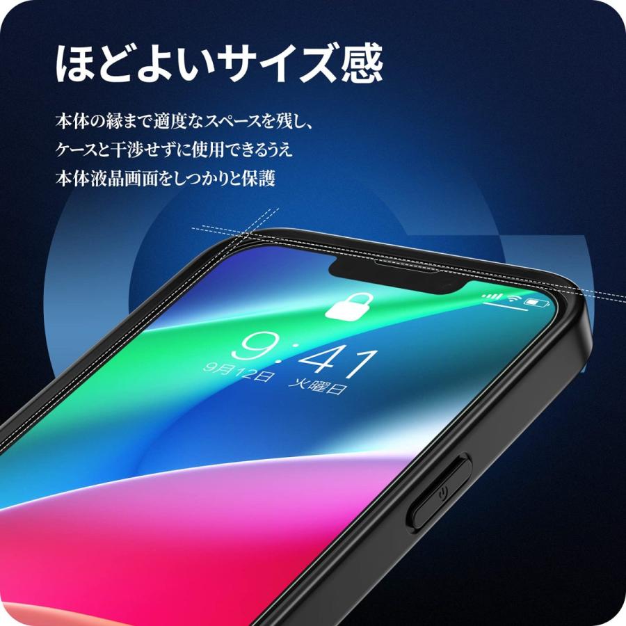 NIMASO ガラスフィルムiPhone 14 用/iPhone 13 Pro 用 ガイド枠付き 2