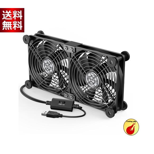 USBデスクトップ冷却ファン、卓上扇風機コントロール冷却ファンポータブル扇風機 Amazon | ELUTENG USBファン 12cm 冷却ファン 強力 1500RPM USB