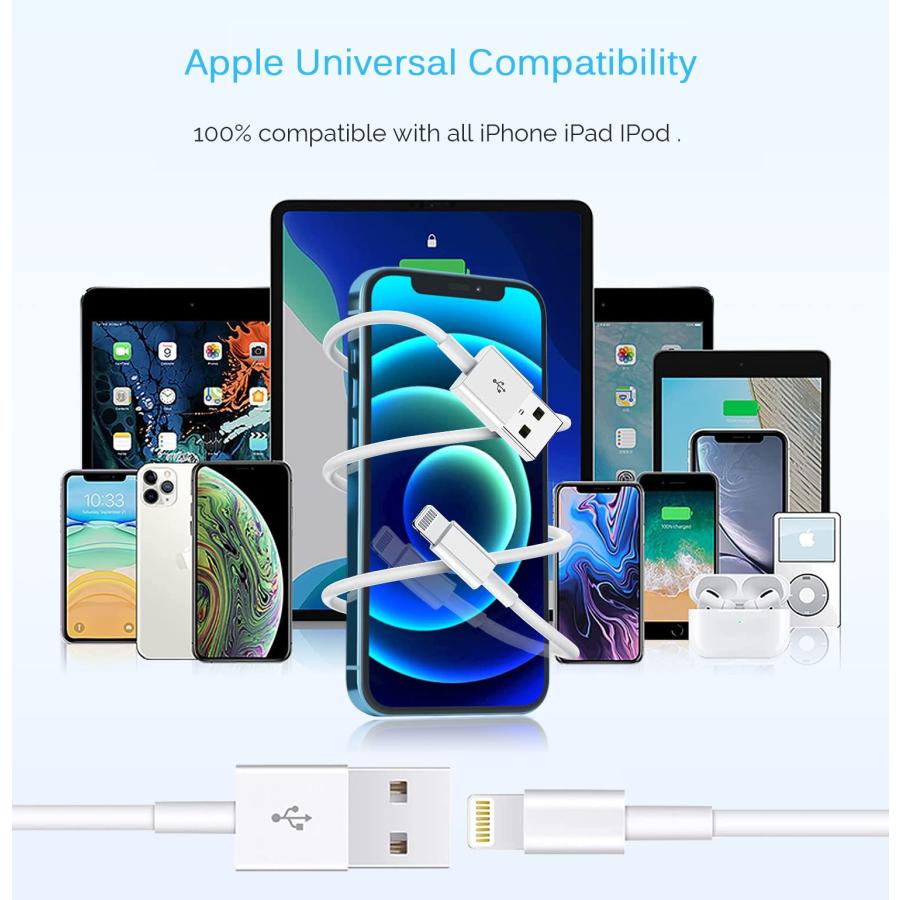iphone ライトニングケーブル 2M 3本セット iPhone 13 Pro/12/12 Pro