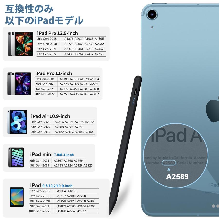 Apple iPad 10世代 10.9インチ ブルー スタイラスペン付き 楽天市場】タッチペン付き iPad 10.9 第10世代 ケース 縦置き 横