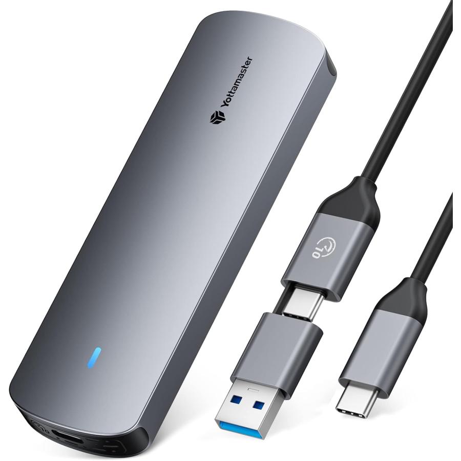 Yottamaster M.2 SSD 外付けケース NVMe SATA 両対応 USB3.2 Gen2