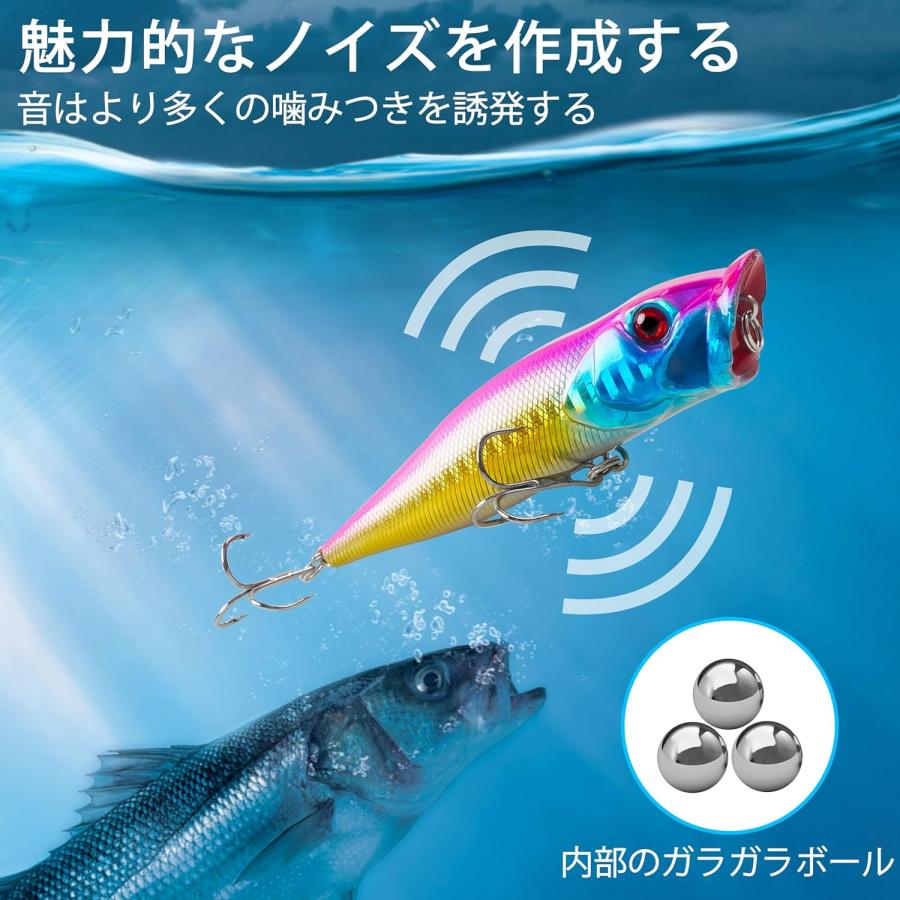 D トップウォーター ハードルアー シルバー/ブルー ハードルアー トップウォーター」の人気商品一覧 | 安い商品を