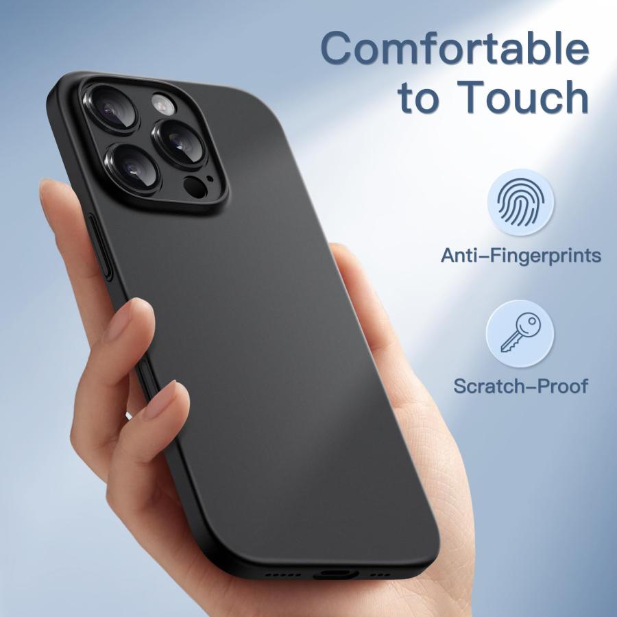 JETech 薄型(0.35mm薄さ) iPhone 16 Pro 6.3 インチ用 ケース マット