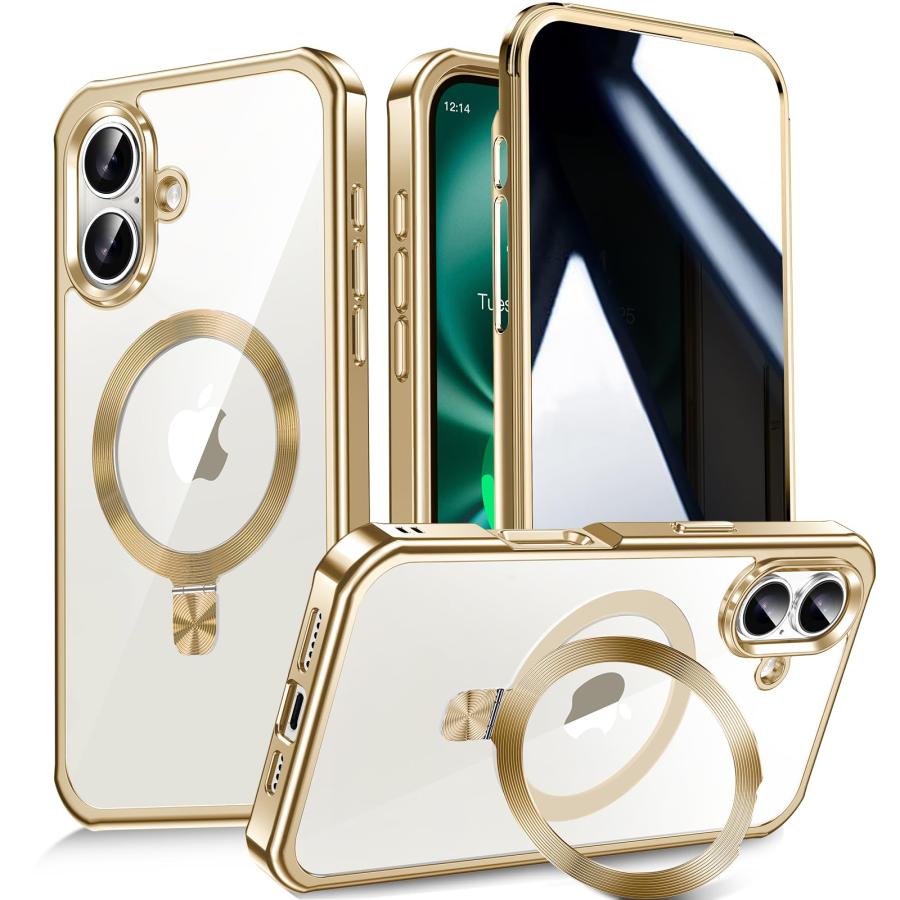 多機能隠しスタンド・マグセーフ対応・覗き見防止】WTAIYUN iPhone 16