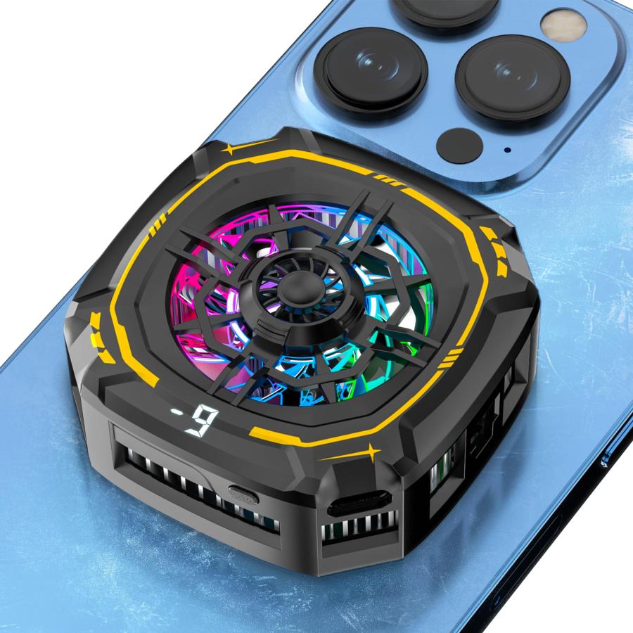 RICQD スマホ 冷却ファン ペルチェ素子 瞬間冷却 磁気式・クリップ式