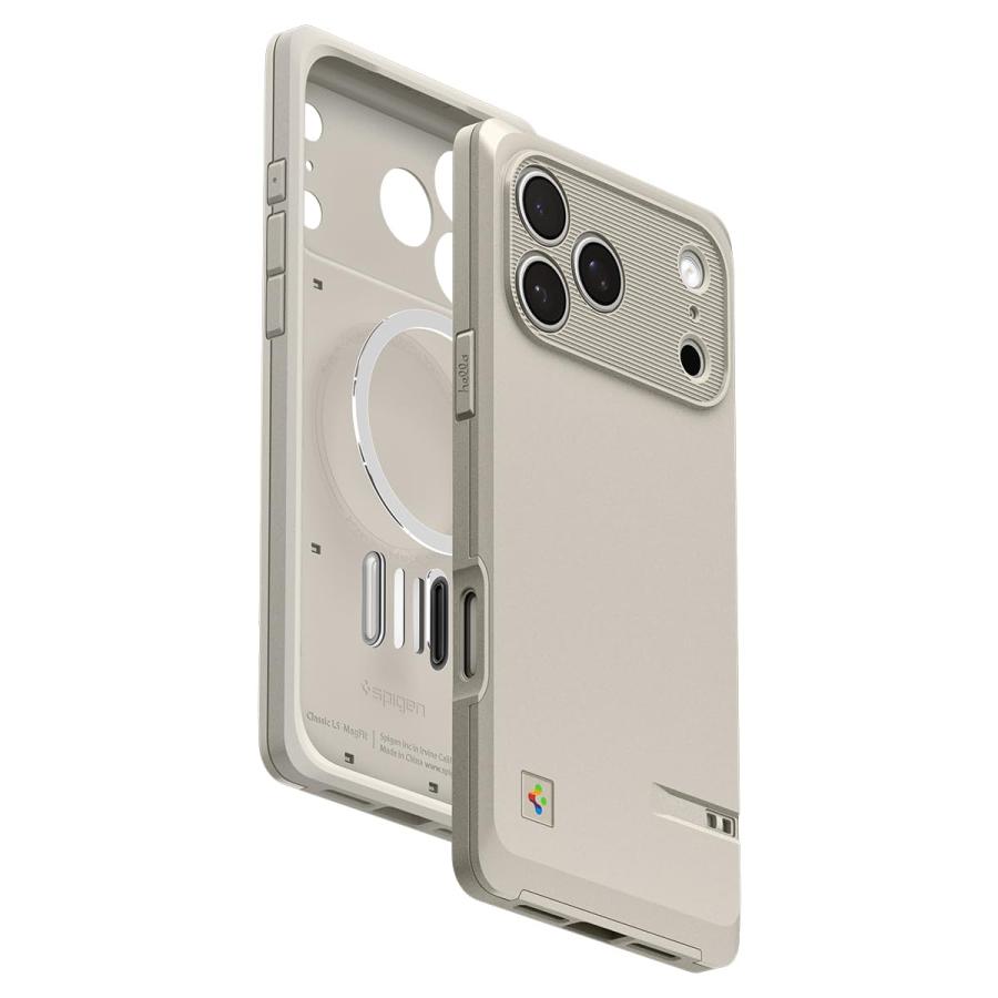 Spigen iPhone 17 Pro ケース 初代Mac風 ACS10479 Spigen（シュピゲン） Spigen iPhone 17 Pro ケース MagSafe対応