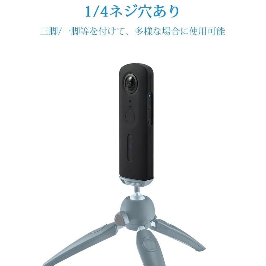 Ricoh Theta V専用 S/SC兼用【新バージョン】カバー 保護ケース マイク  