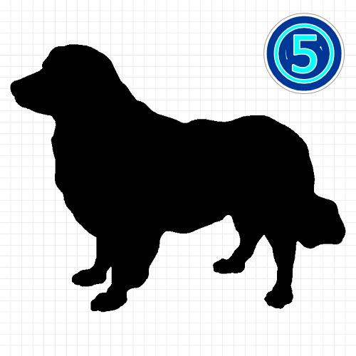 ゴールデンレトリーバー 犬 シルエット ステッカー : カッティング