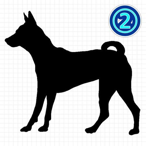 バセンジー 犬 シルエット ステッカー プレゼント付 0067 カッティングソウル 通販 Yahoo ショッピング