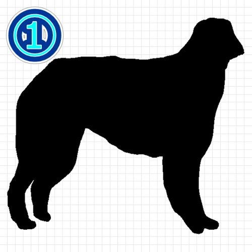 ボルゾイ 犬 シルエット ステッカー｜cuttingsoul｜02