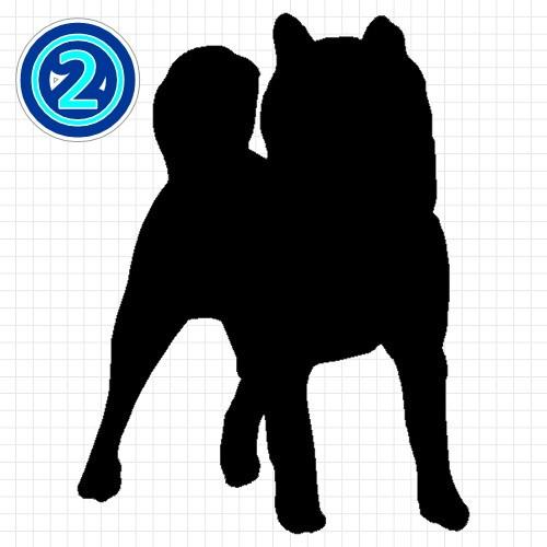 柴犬 シルエット ステッカー プレゼント付 0112 カッティングソウル 通販 Yahoo ショッピング