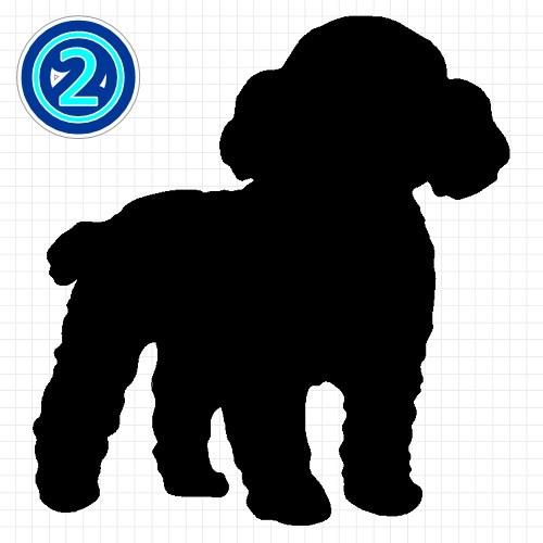 トイプードル 犬 シルエット ステッカー プレゼント付 0428 カッティングソウル 通販 Yahoo ショッピング