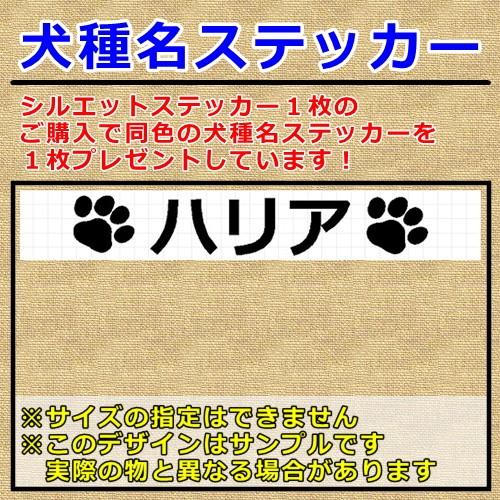 ハリア 犬 シルエット ステッカー プレゼント付 0455 カッティングソウル 通販 Yahoo ショッピング