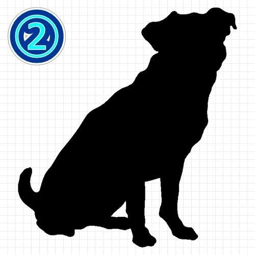 プチブラバンソン 犬 シルエット ステッカー プレゼント付 0459 カッティングソウル 通販 Yahoo ショッピング