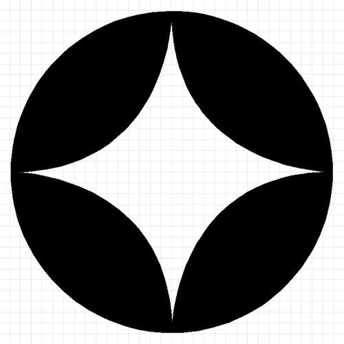 七宝紋 文様紋 家紋 ステッカー 0981 カッティングソウル 通販 Yahoo ショッピング