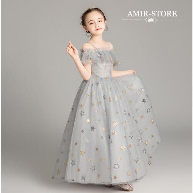 子供ドレス ピアノ発表会結婚式キッズフォーマルドレスワンピース ロングドレス 子供服 女の子フラワーガール花柄 演出服【amir-store】|cutyandy|03