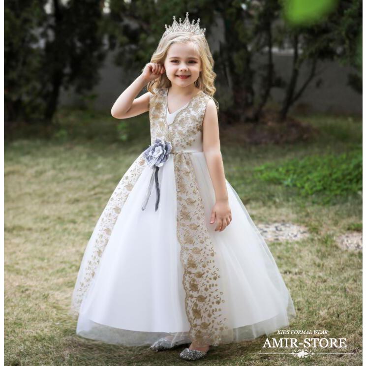 子供ドレス ピアノ発表会 フォーマルドレス ジュニアドレス 子どもドレス ロング 結婚式 女の子 ドレス キッズ ワンピース Cuty 494 Amir Store 通販 Yahoo ショッピング