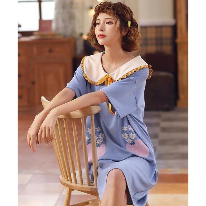 レディースパジャマ ワンピース型 パジャマ ルームウェア ランジェリー パジャマ レディース服 女性 部屋着 寝巻き 可愛い Syy 046 Amir Store 通販 Yahoo ショッピング