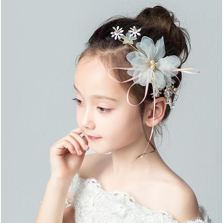 子供髪飾り ヘアアクセサリー 子どもカチューシャ キッズ髪飾り フラワーガール結婚式 子供フォーマル
