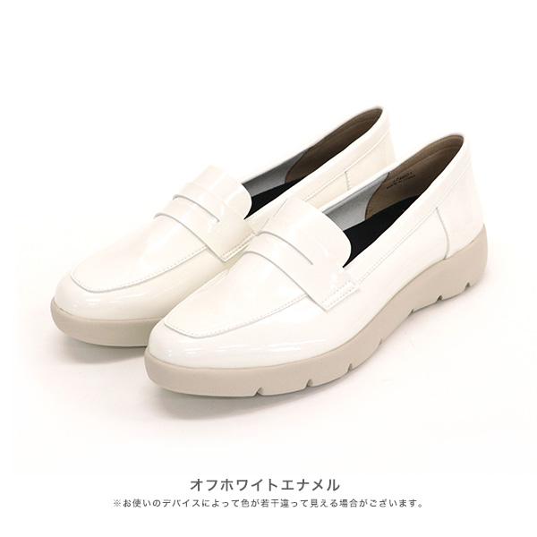 No.174601-2 newmo(ニューモ) クラリーノ ストレッチ 厚底ローファー