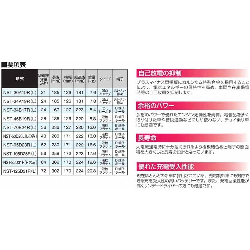 G&Yu [ ジーアンドユー ] 国産車バッテリー [NEXT+スタンダード] NST