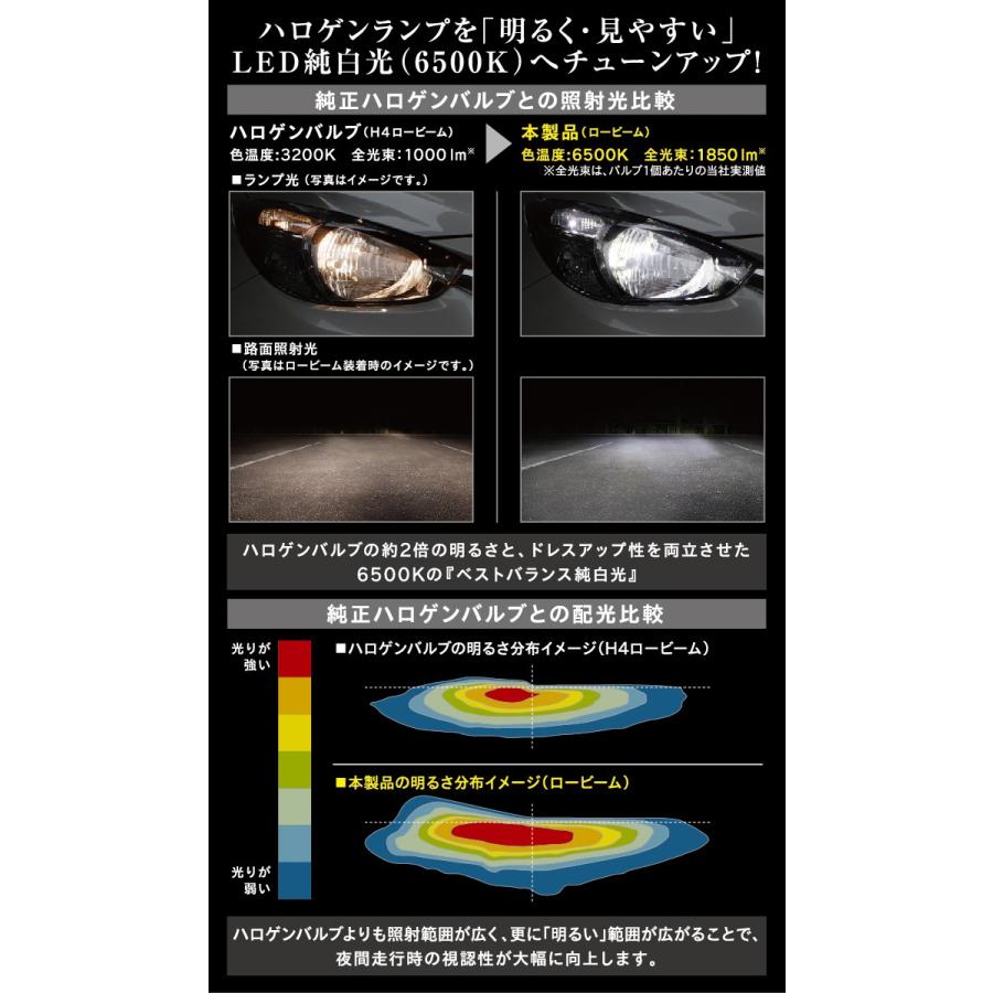 カーメイト（CARMATE） CARMATE BW521 ゴールダー 6500K H4 : カー用品