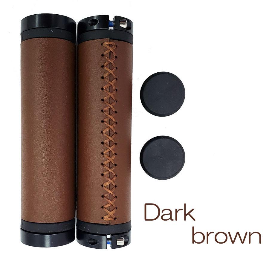 自転車 グリップ レザー調 ロックオングリップ PU素材 7色 : サイクル