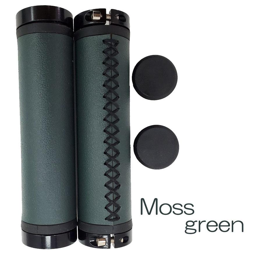 自転車 グリップ レザー調 ロックオングリップ PU素材 7色 : サイクル