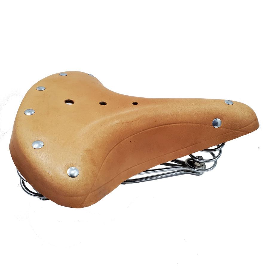 Be All レザーサドル 白色 革製 自転車 パーツ 自転車 牛革製 レザー