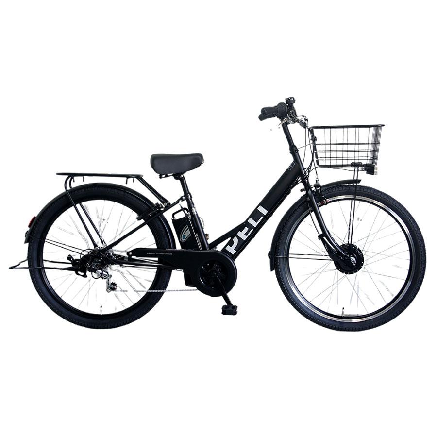 電動アシスト自転車　ブラック PELTECH 送料無料 電動アシスト 自転車 27.5インチ 電動自転車