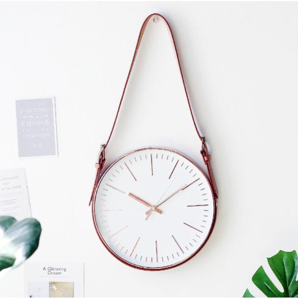 インテリア 雑貨 レザーベルト掛け時計 北欧 シンプル モダン 時計 壁掛け Rx Wallclock Leather サイクルワークス トリニティー 通販 Yahoo ショッピング