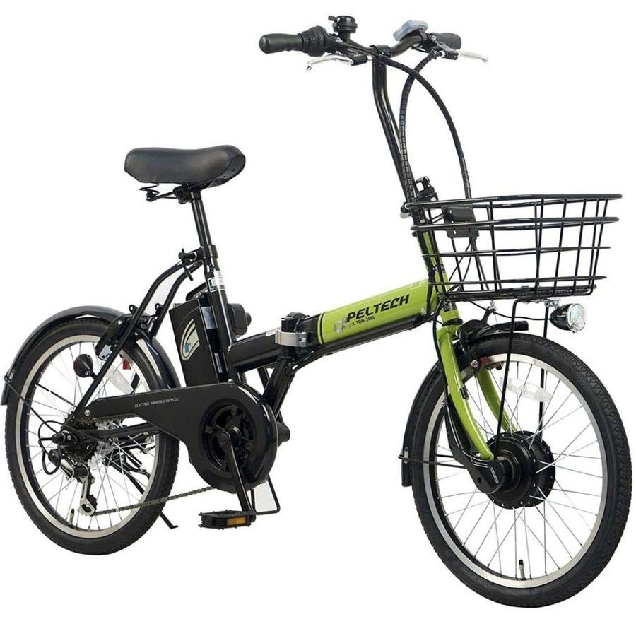 PELTECH 送料無料 電動アシスト 自転車 20インチ 折りたたみ
